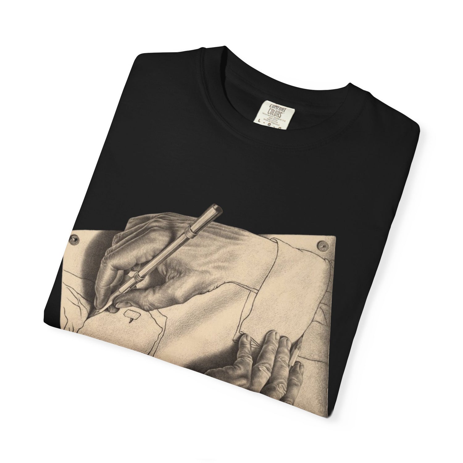 MC Escher Drawing Hands Tee