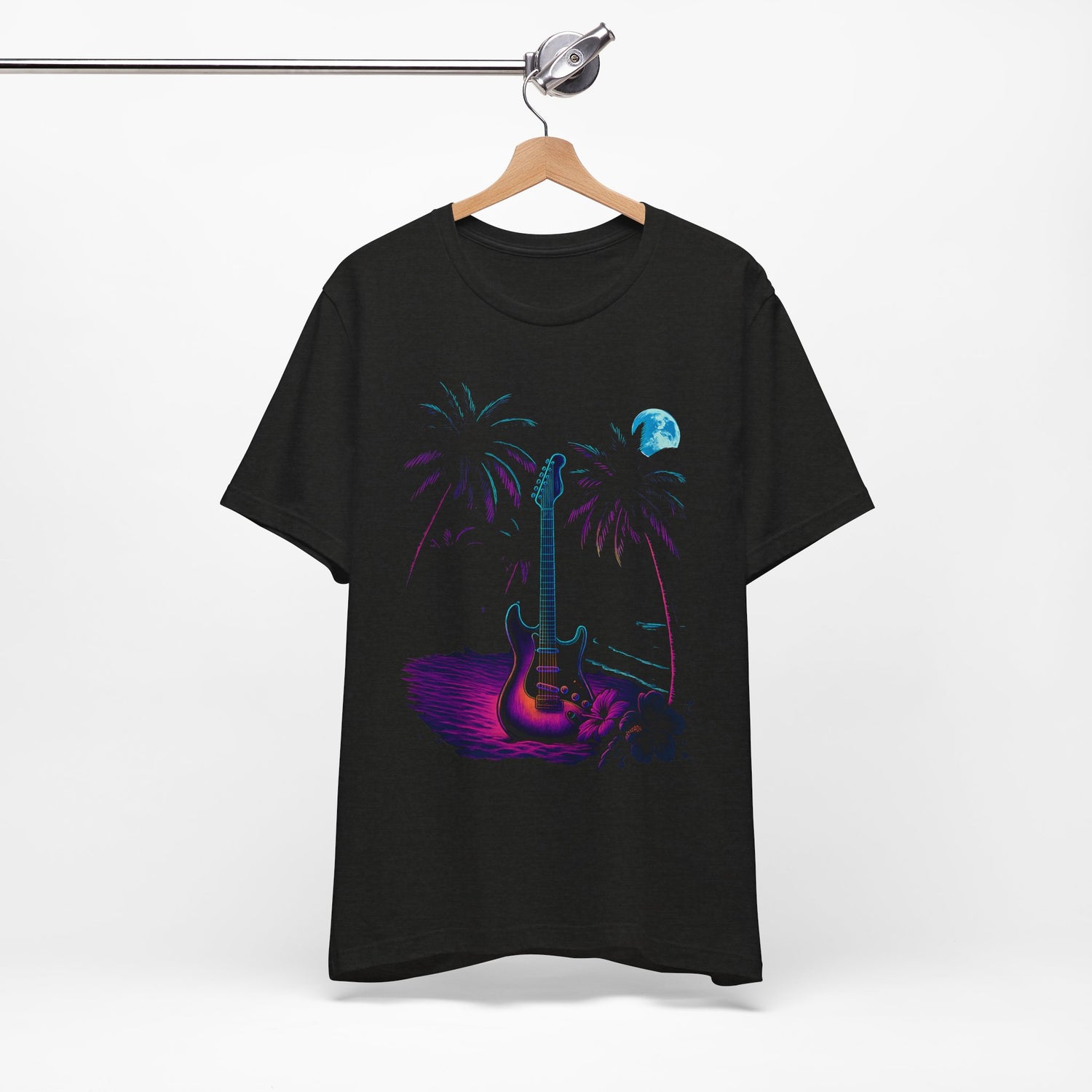 Neon Guitar Beach Tee