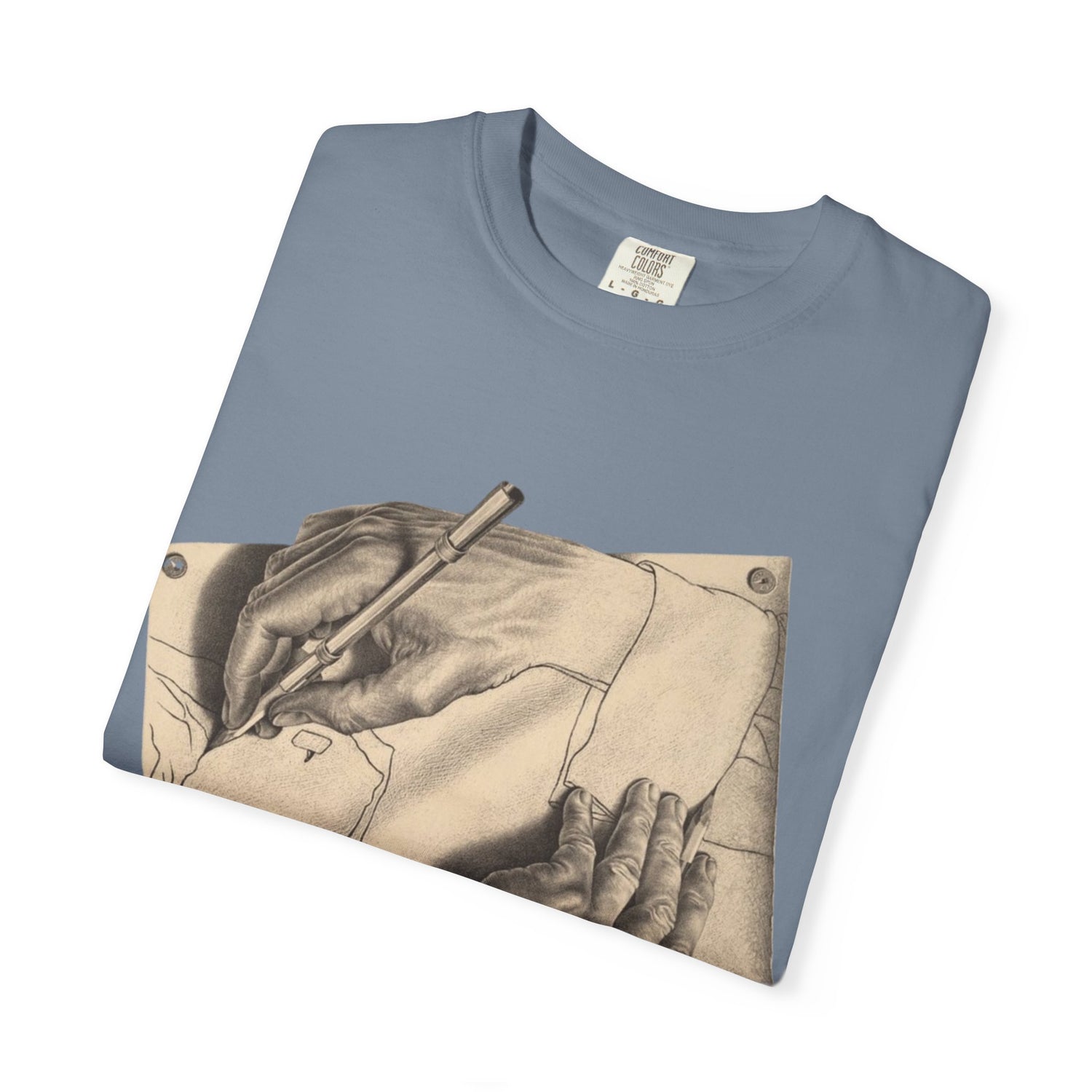 MC Escher Drawing Hands Tee