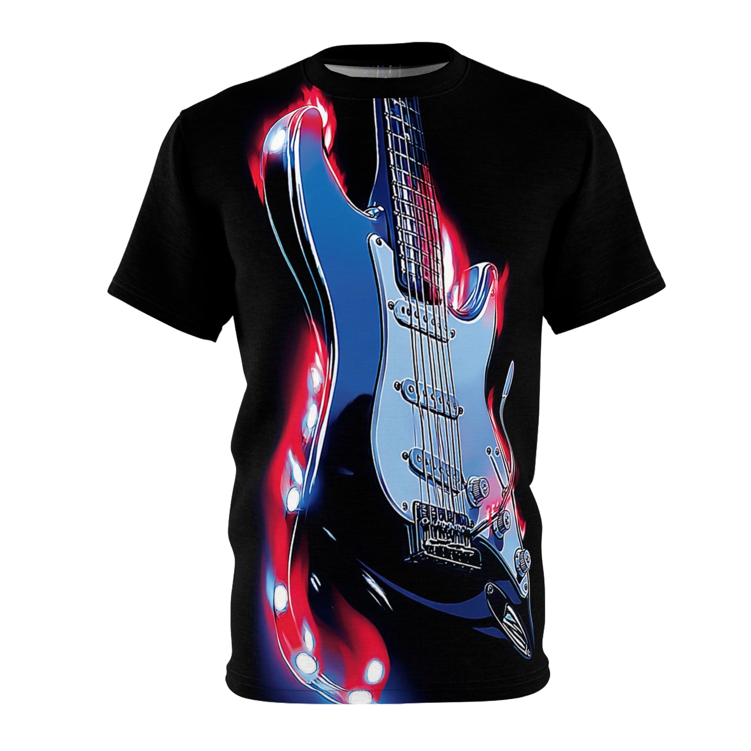 Electric Guitar on Fire Tee