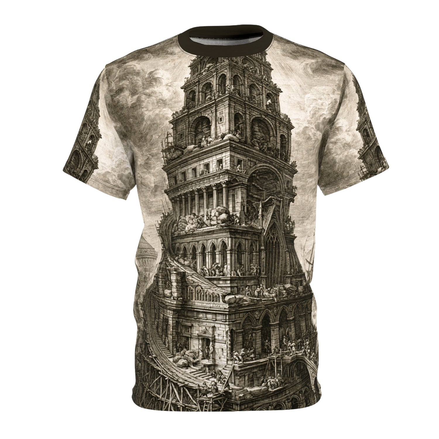 Tower of Babel Architectural Illusion Tee