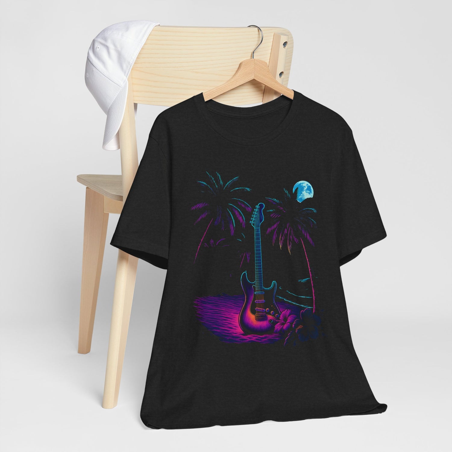 Neon Guitar Beach Tee