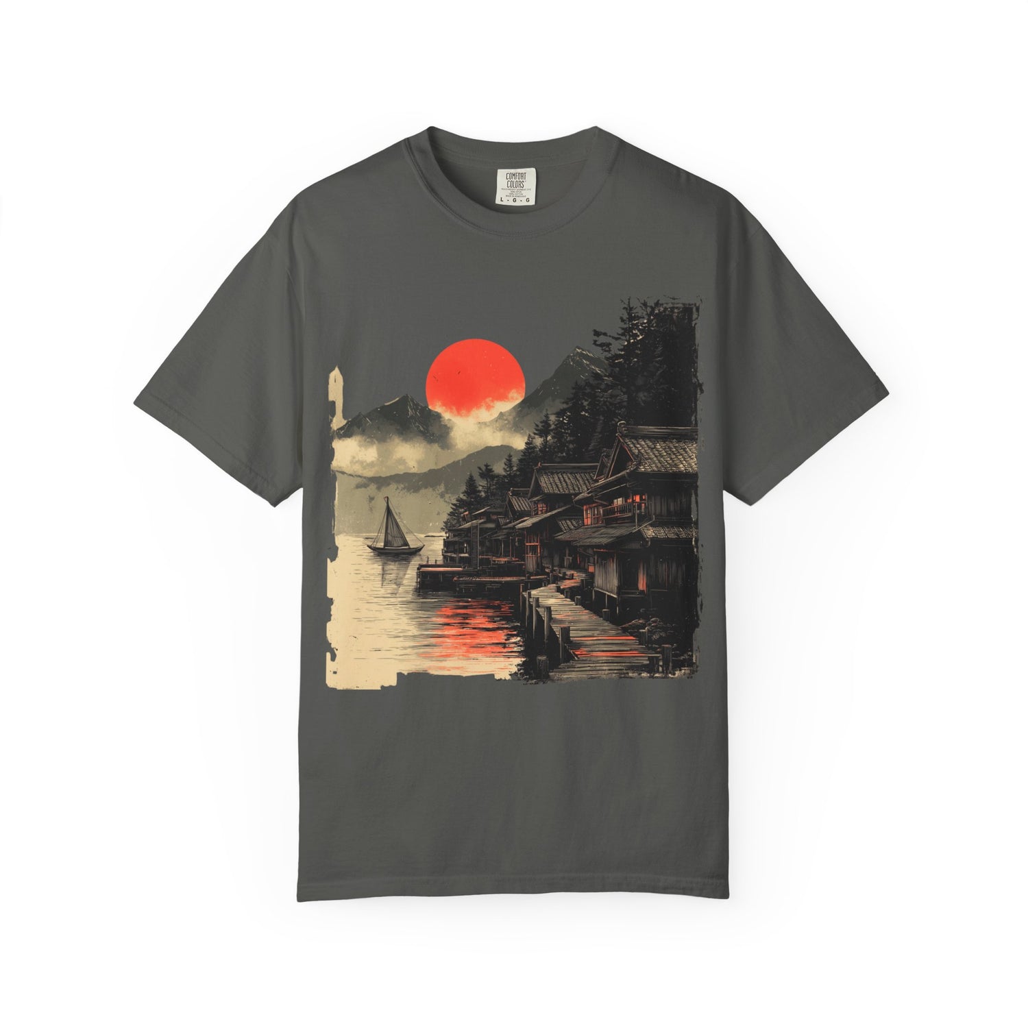 Red Sun Over Kyoto Tee