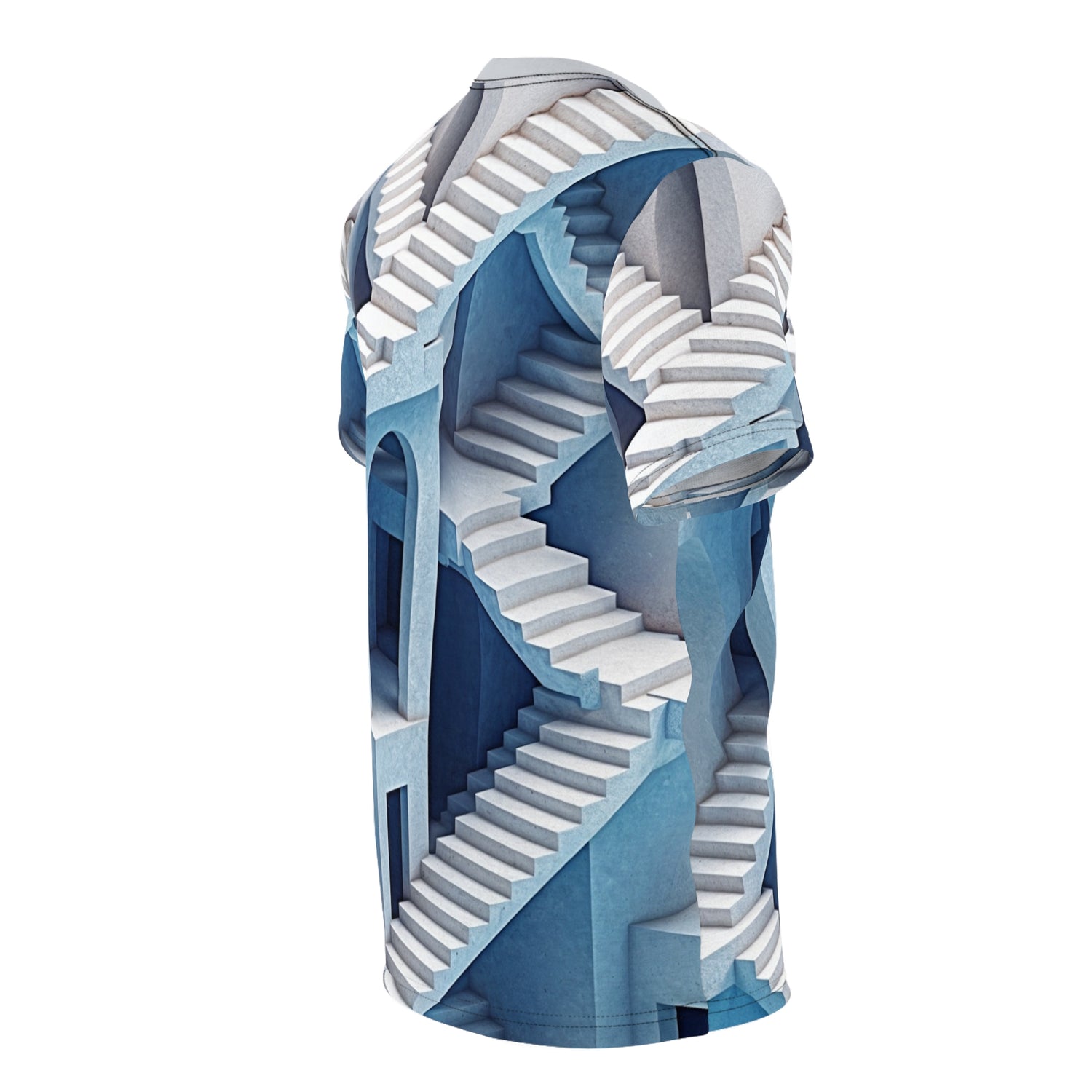 Blue Staircase Illusion Tee