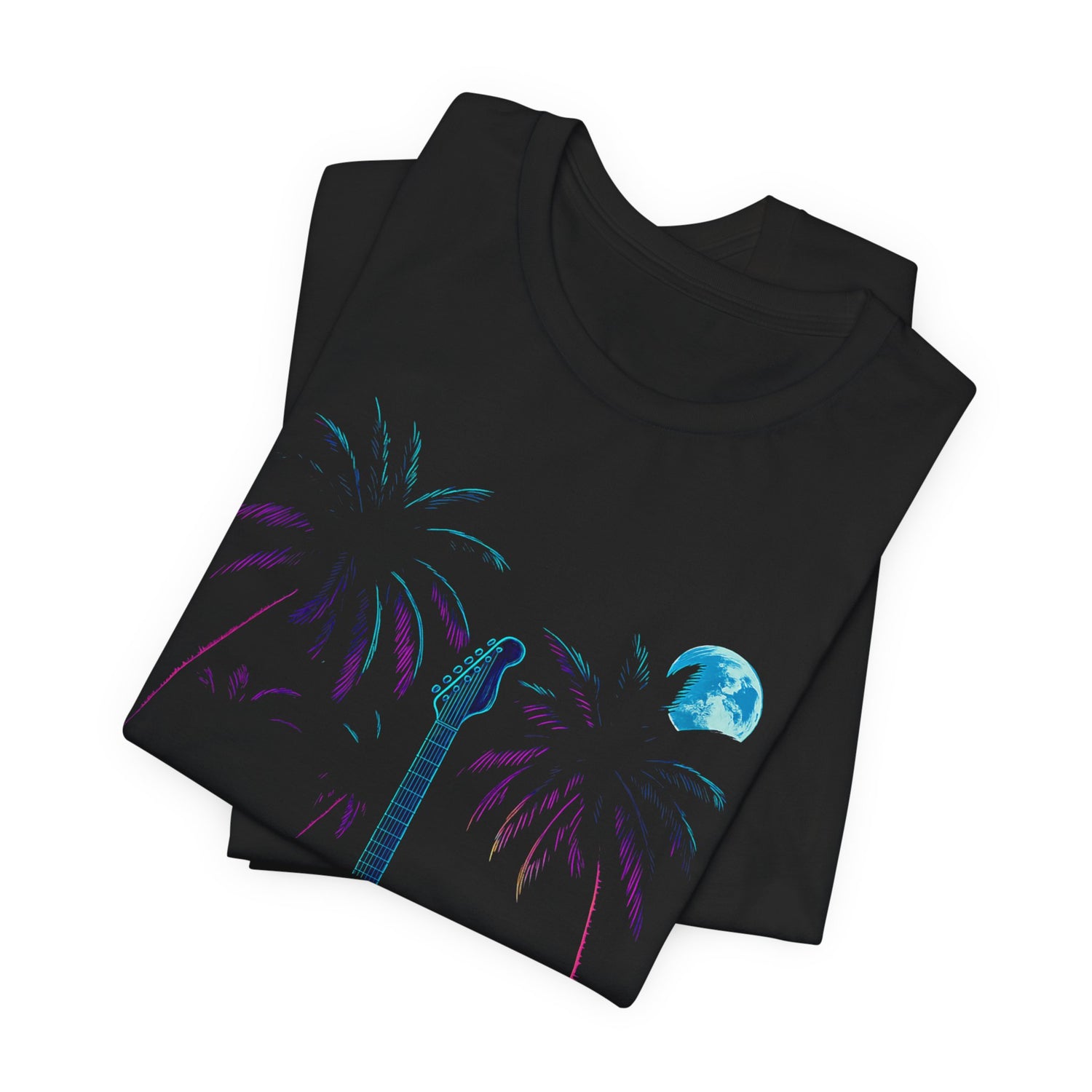 Neon Guitar Beach Tee