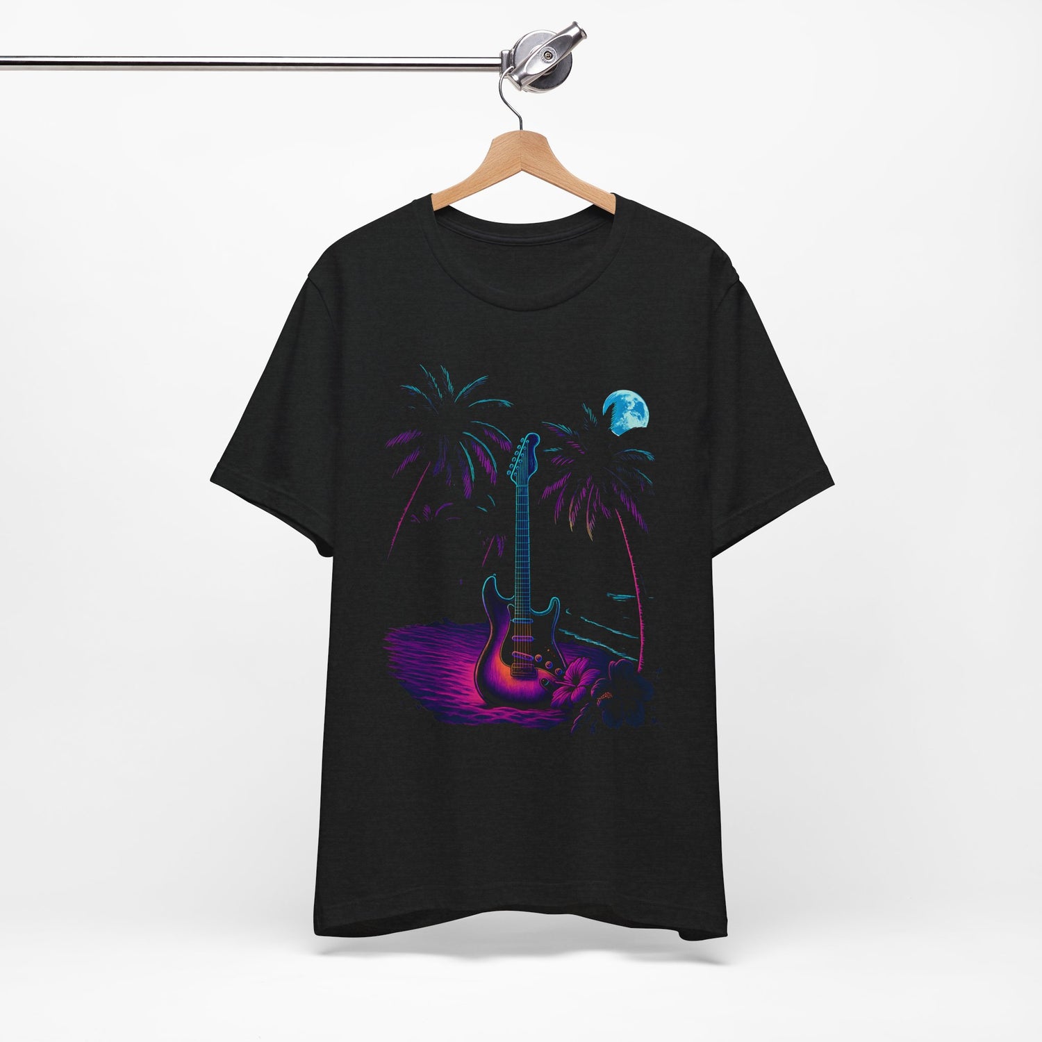 Neon Guitar Beach Tee