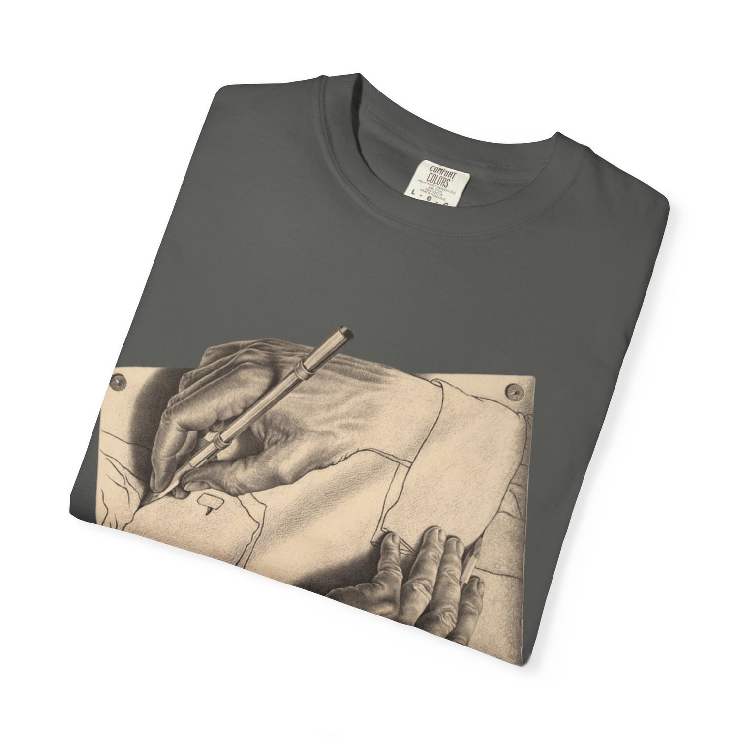MC Escher Drawing Hands Tee