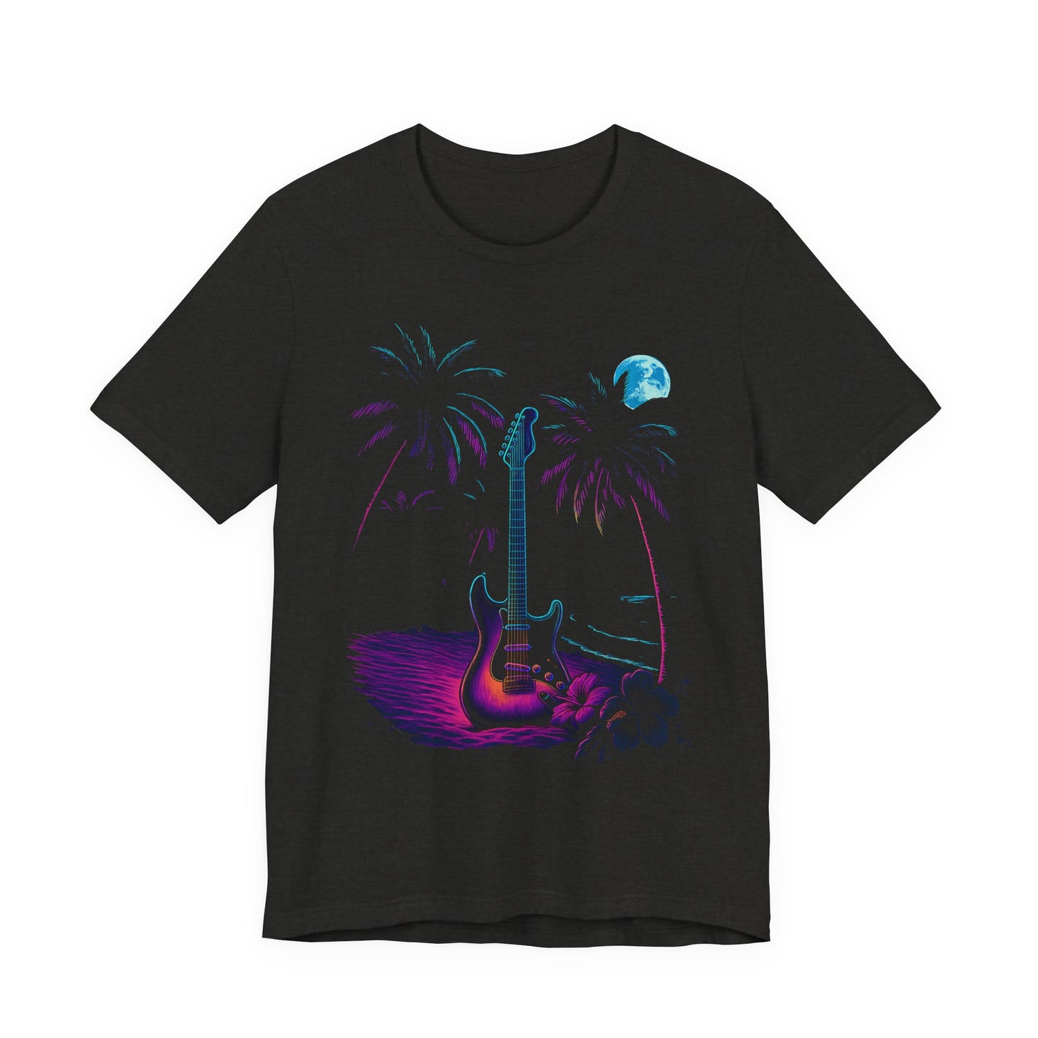 Neon Guitar Beach Tee
