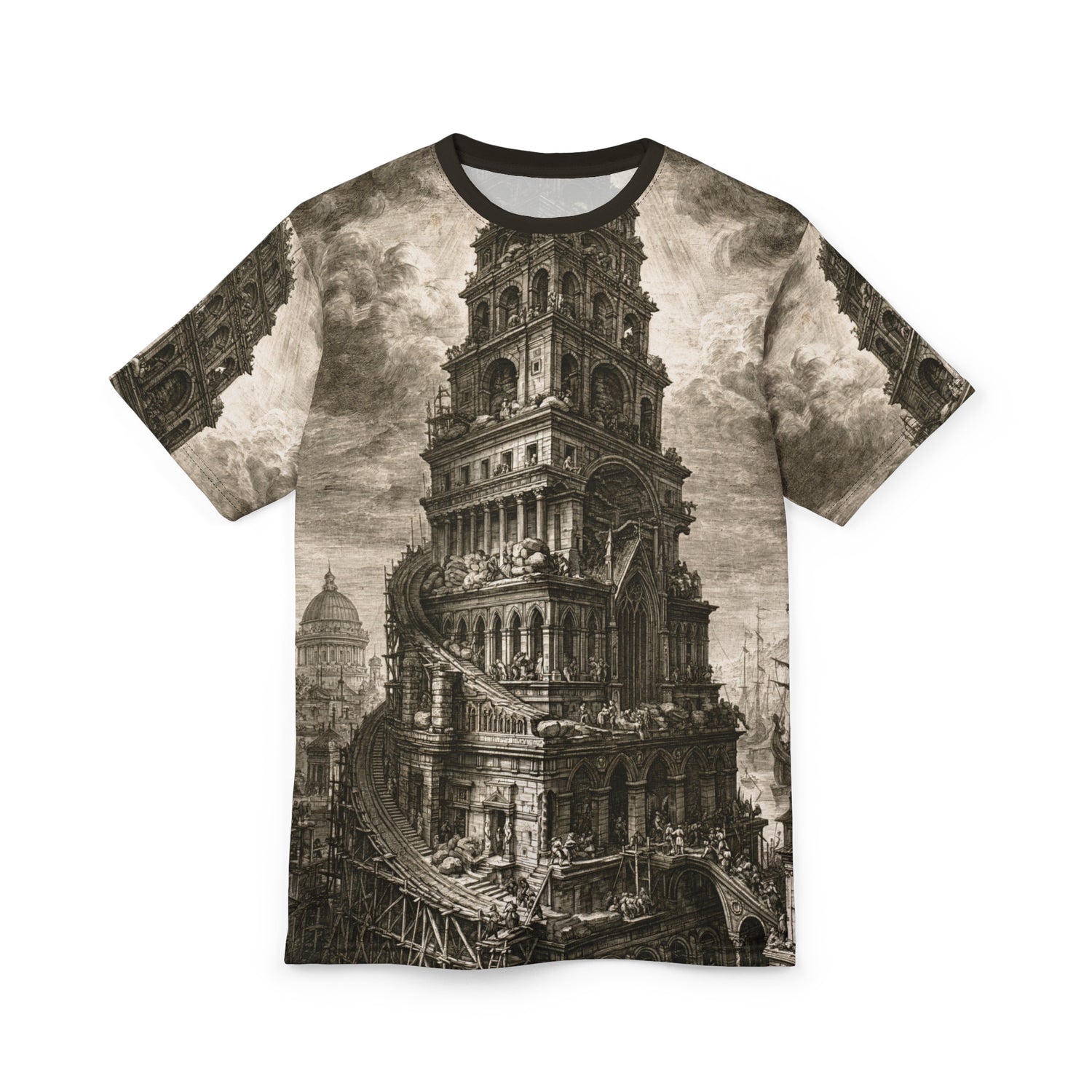 Tower of Babel Architectural Illusion Tee