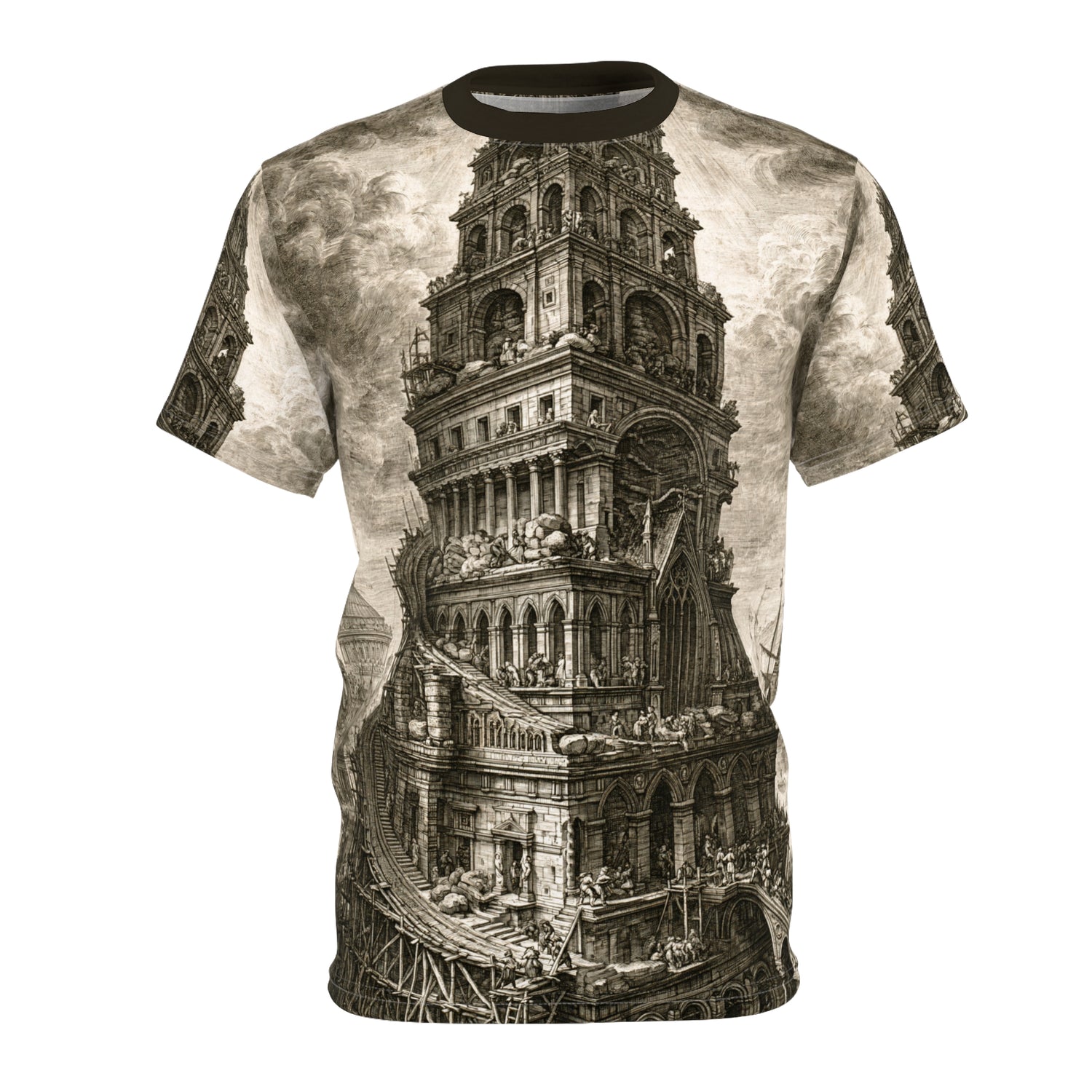 Tower of Babel Architectural Illusion Tee