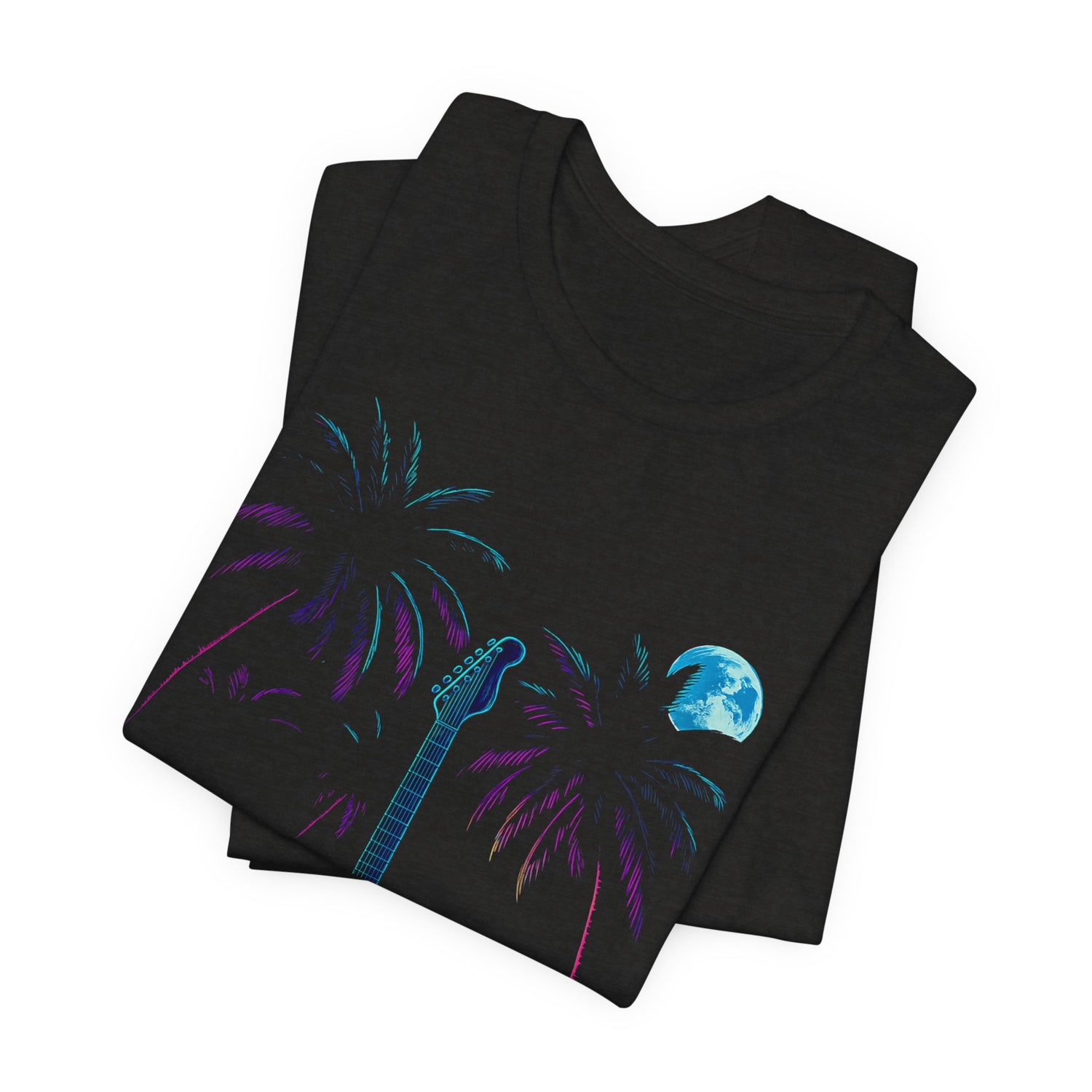Neon Guitar Beach Tee