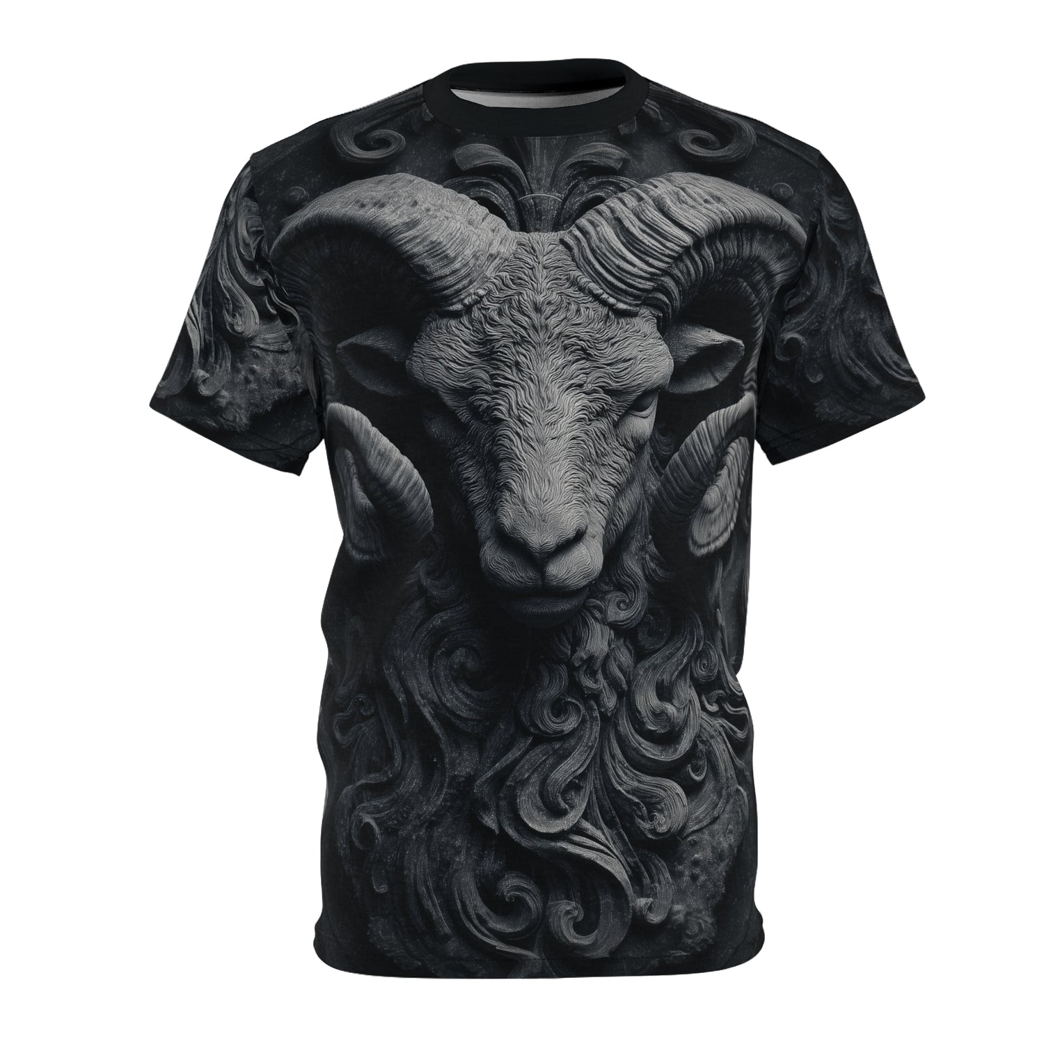 Aries Zodiac Surreal Ram Tee