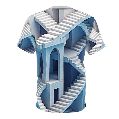 Blue Staircase Illusion Tee