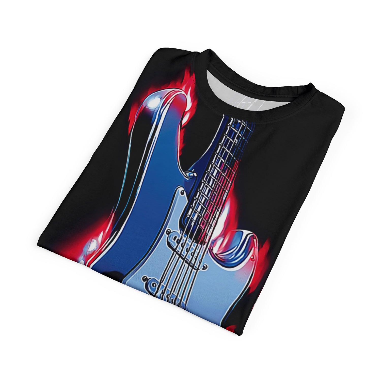 Electric Guitar on Fire Tee