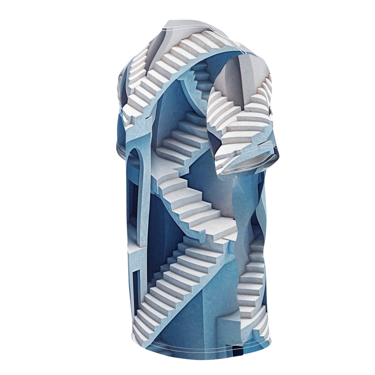 Blue Staircase Illusion Tee