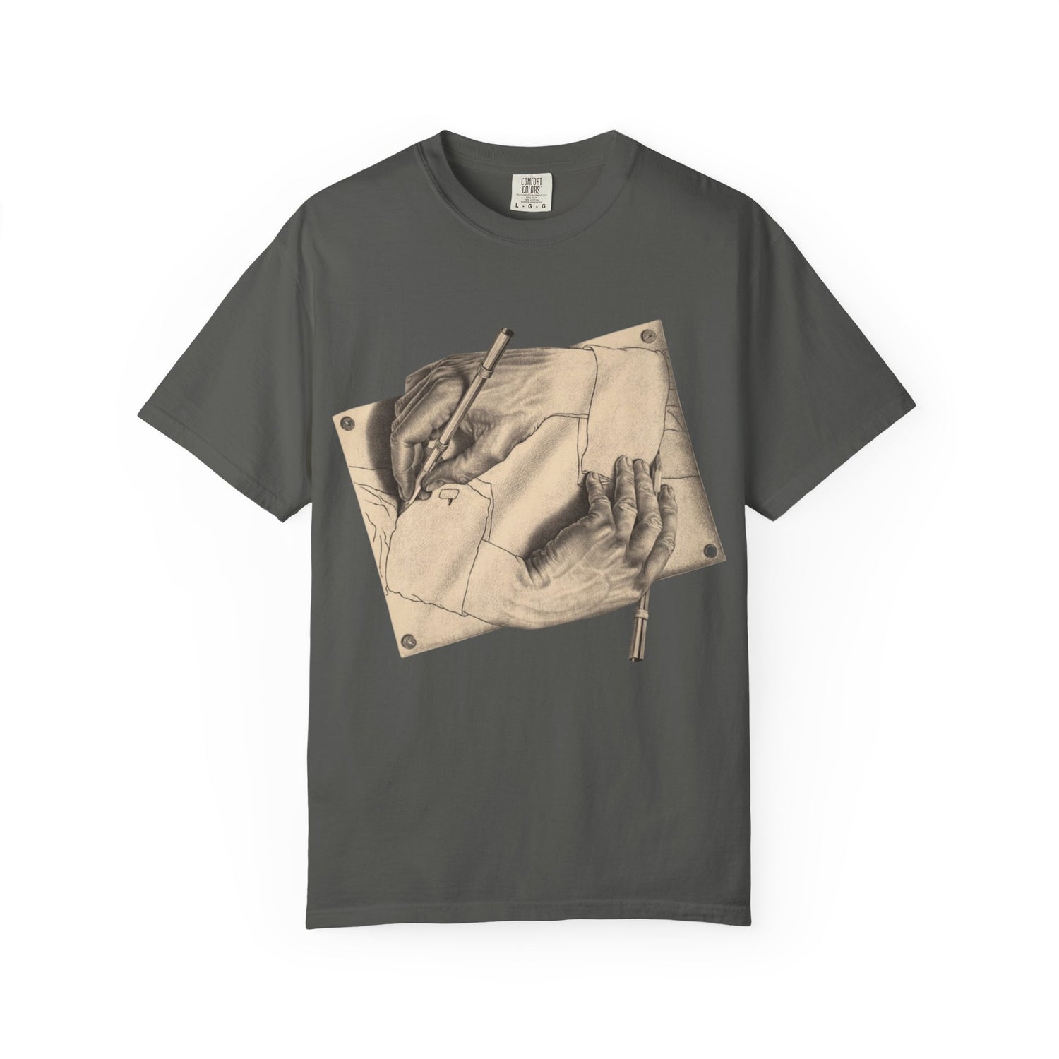 MC Escher Drawing Hands Tee