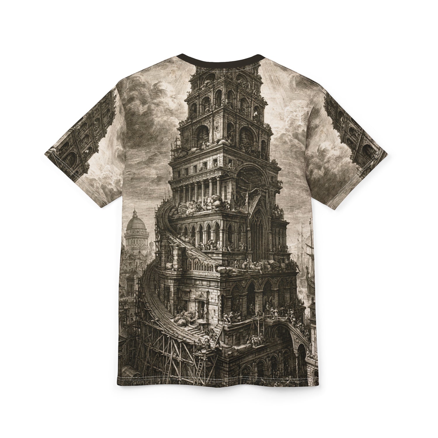 Tower of Babel Architectural Illusion Tee