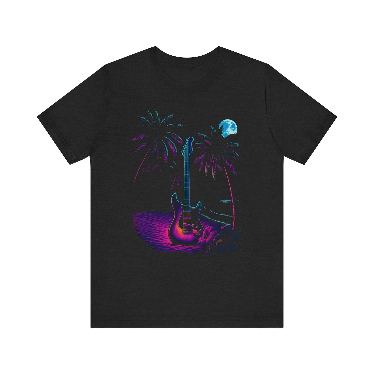 Neon Guitar Beach Tee
