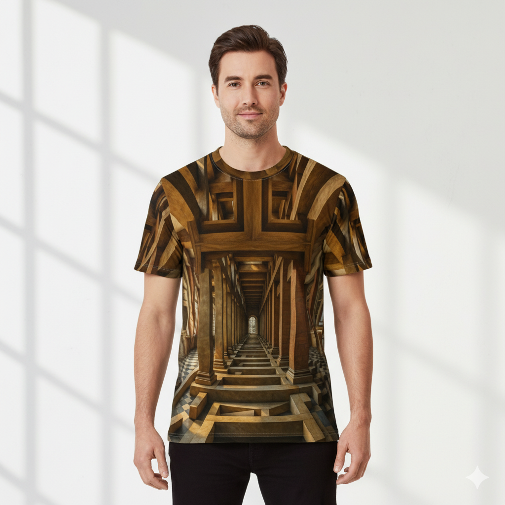 Wooden Tunnel Illusion Tee