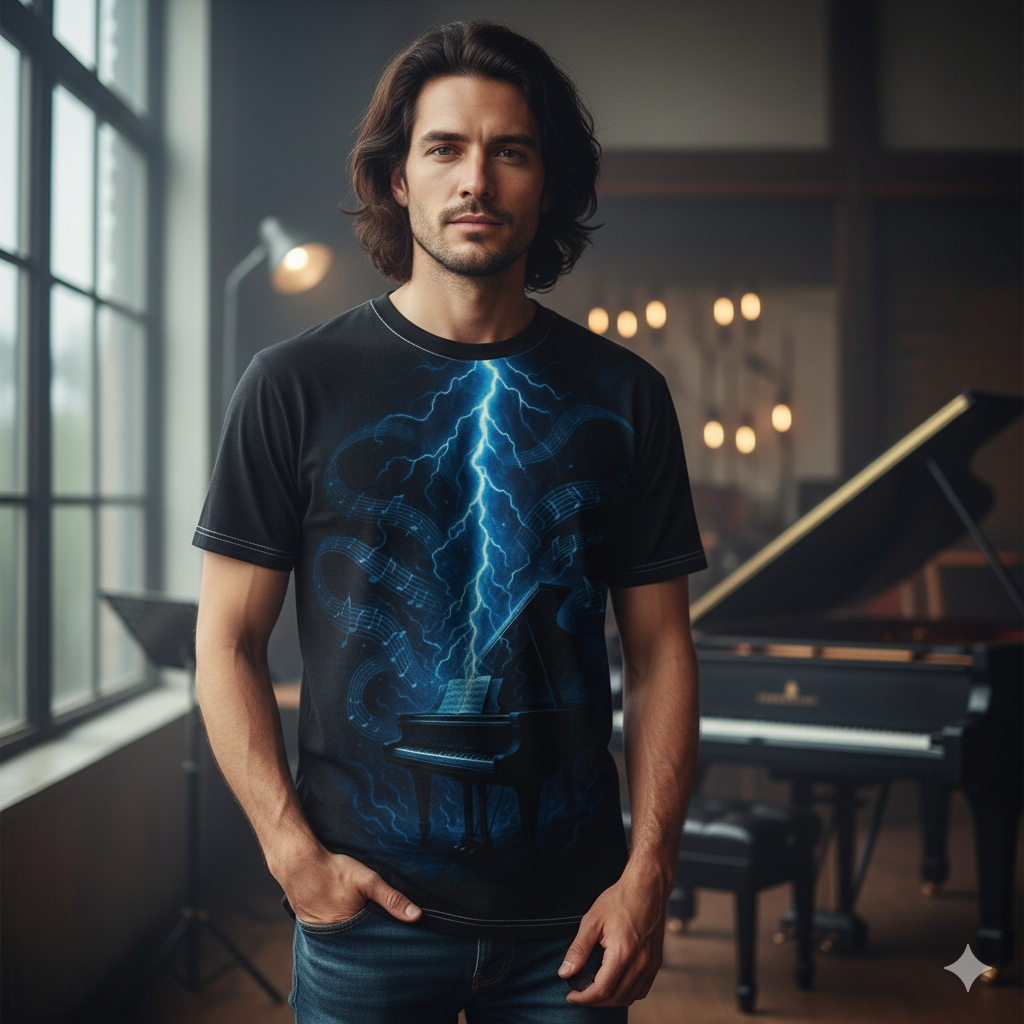 Lightning Piano Tee