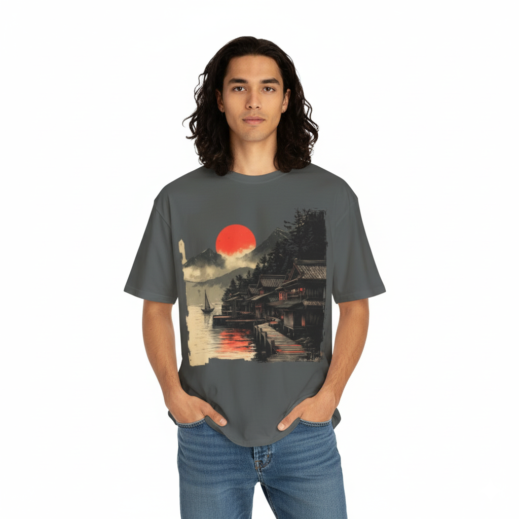 Red Sun Over Kyoto Tee
