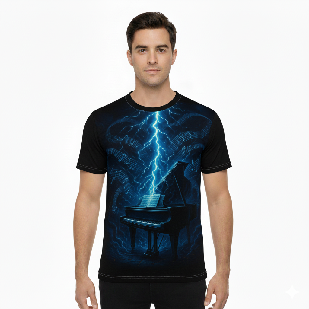 Lightning Piano Tee