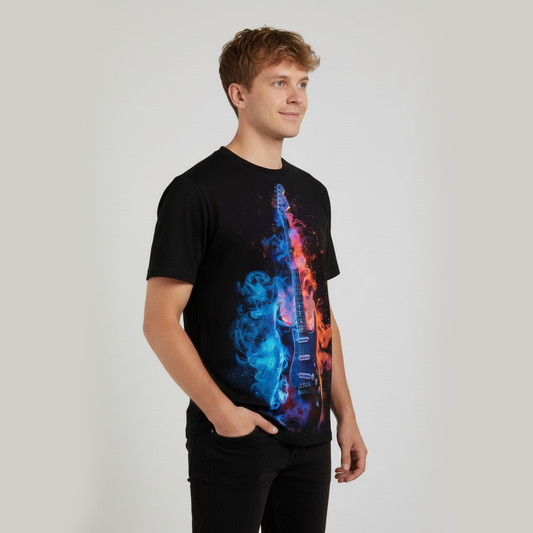 Fiery Electric Guitar Tee