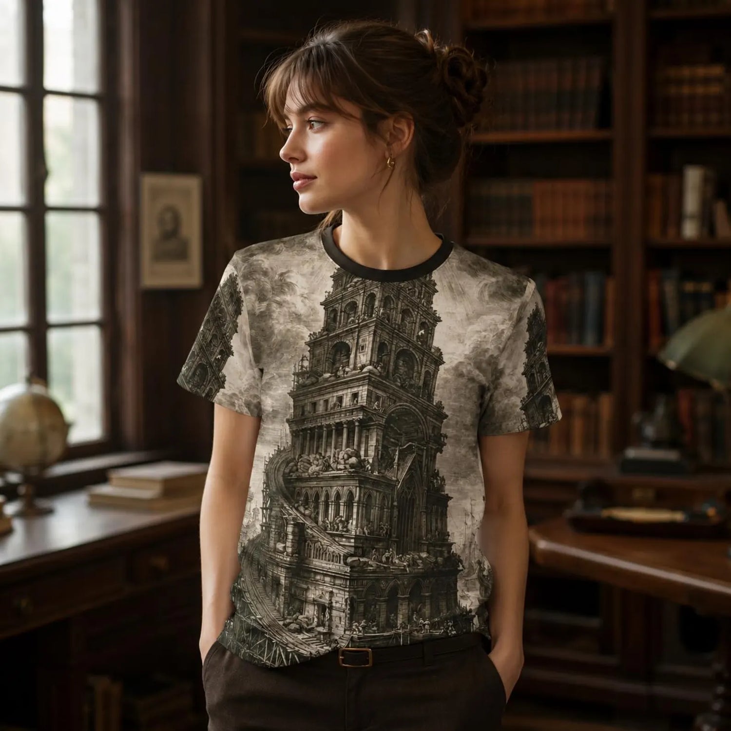 Tower of Babel Architectural Illusion Tee