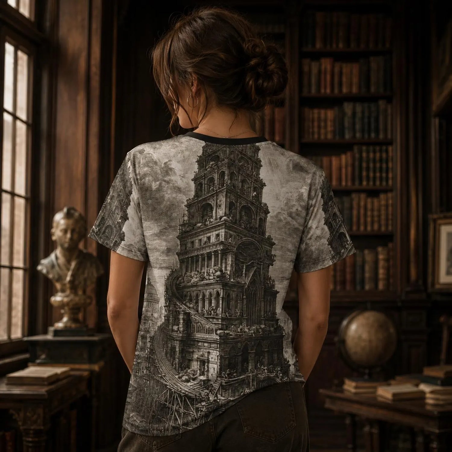 Tower of Babel Architectural Illusion Tee